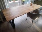 Eiken eettafel, Huis en Inrichting, Tafels | Eettafels, Ophalen, Gebruikt, 200 cm of meer, 50 tot 100 cm