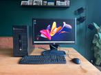 HP ProDesk 400 G2 MT met 22 inch kantelbare monitor, Ophalen, Gebruikt, HDD, 8 GB