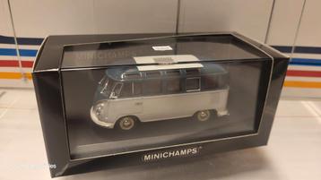 Minichamps Volkswagen T1 Samba Bus Grey / Blue - 1958 beschikbaar voor biedingen