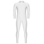 Heren witte bodysuit / mannen catsuit jumpsuit unitard, Nieuw, Kleding, Verzenden