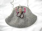Mario Bologna✨ Tas ✨Tweed Stof ✨Strik ✨Geëmailleerd Uil, Sieraden, Tassen en Uiterlijk, Tassen | Damestassen, Ophalen of Verzenden