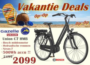 Nog 4 stuks Union (Gazelle) E-Bike (+500Wh accu) nu €2099 beschikbaar voor biedingen