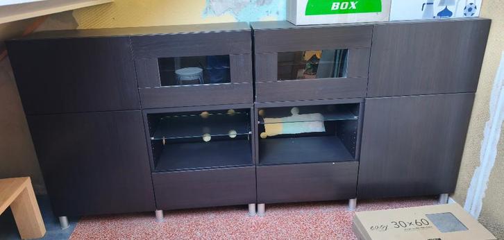 Ikea Besta Wandkast, Huis en Inrichting, Kasten | Wandmeubels, Gebruikt, Minder dan 100 cm, 200 tot 250 cm, 25 tot 50 cm, Met lade(s)