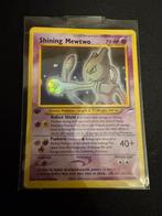 Shining mewtwo 1st edition pokemonkaart, Ophalen of Verzenden, Gebruikt