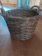 Grote rieten mand, Huis en Inrichting, Ophalen, Gebruikt, Mand, Rond