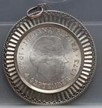 Zilveren 10 gulden 1973 als hanger, Postzegels en Munten, Munten | Nederland, Zilver, Koningin Juliana, 10 gulden, Losse munt