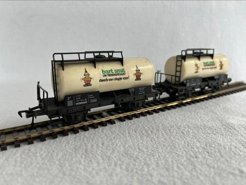 2x Fleischmann NS Bart Smit ketelwagens, Hobby en Vrije tijd, Modeltreinen | H0, Gebruikt, Wagon, Gelijkstroom of Wisselstroom