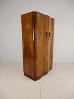 Prachtige Engelse Art Deco Burr Walnut Kledingkast, Ophalen