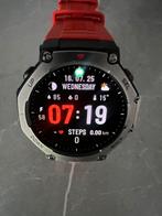 Amazfit T-REX 3. Incl lava kleur band. Outdoor sportswatch, Zwart, Ophalen of Verzenden, Zo goed als nieuw, Waterdicht