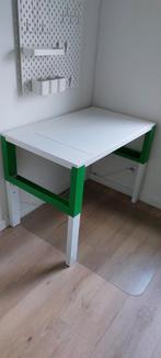 Kinder (meegroei) bureau wit met groen, €25, Ophalen, Gebruikt, Bureau