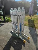 Vouwladder - Multifunctionele Ladder - 4x3 sporten, Doe-het-zelf en Verbouw, Ladders en Trappen, Ophalen, Gebruikt, Ladder, Opvouwbaar of Inschuifbaar