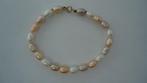 Multi Akoya barok parel armband met gouden slot, Ophalen of Verzenden, Zo goed als nieuw, Overige kleuren, Goud