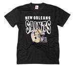 New orleans saints vintage football nfl printed t shirt, Nieuw, Ophalen of Verzenden, New orleans saints, Zwart