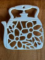 Vintage Theepot Onderzetter Wit gietijzer, Antiek en Kunst, Ophalen of Verzenden