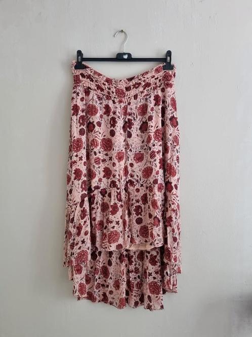 Second Female bloemen print rok maat M, Kleding | Dames, Rokken, Zo goed als nieuw, Maat 38/40 (M), Rood, Knielengte, Ophalen of Verzenden