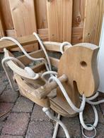 Schommel hout paard en 2x schommel plastic rood, Kinderen en Baby's, Speelgoed | Buiten | Speeltoestellen, Ophalen, Gebruikt, Schommel