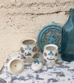 Voorraadpotten café en poivre antiek porselein, Antiek en Kunst, Antiek | Porselein, Ophalen of Verzenden