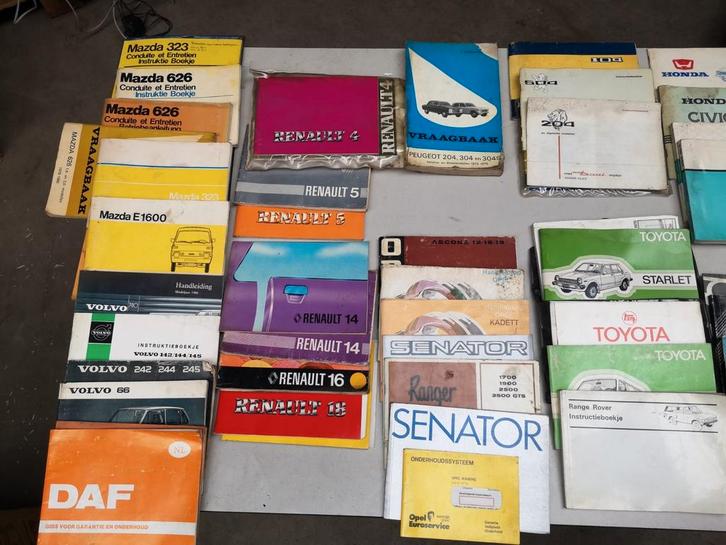 Auto Instructieboekjes en Gidsen - Diverse Merken, Auto diversen, Handleidingen en Instructieboekjes, Ophalen of Verzenden