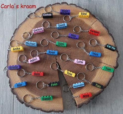 bouwblokje sleutelhanger, Kinderen en Baby's, Kraamcadeaus en Geboorteborden, Nieuw, Kraamcadeau, Ophalen of Verzenden