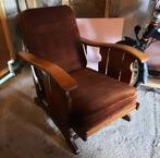 houten zetel 1-zit vintage verstelbaar, Huis en Inrichting, Fauteuils, Ophalen, Gebruikt, Vintage, 75 tot 100 cm