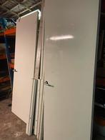 4 Grote Deuren + Kozijnhout voor 1 deur, Doe-het-zelf en Verbouw, Deuren en Horren, Ophalen, Gebruikt, 80 tot 100 cm, 215 cm of meer