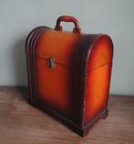 LEUKE BROCANTE HOUTEN WIJNKOFFER, Gebruikt, Ophalen of Verzenden, Minder dan 5 flessen, Minder dan 50 cm