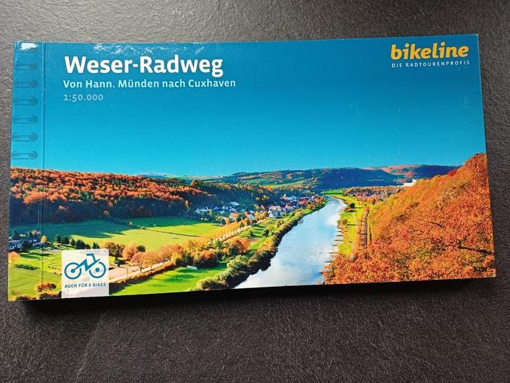 Bikeline reisgids Weser Radweg, Boeken, Reisgidsen, Zo goed als nieuw, Fiets- of Wandelgids, Europa, Overige merken, Ophalen