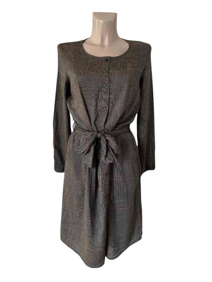 Sessun jurk M, Kleding | Dames, Jurken, Zo goed als nieuw, Maat 38/40 (M), Grijs, Onder de knie, Ophalen of Verzenden