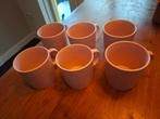 6 Roze Mokken - Ophalen in Mill, Keramiek, Ophalen of Verzenden, Zo goed als nieuw, Effen