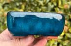 Bonsai schaal blauw geglazuurd aardewerk 11x8,5x4,8, Tuin en Terras, Bloempotten, Ophalen of Verzenden, Zo goed als nieuw, Aardewerk