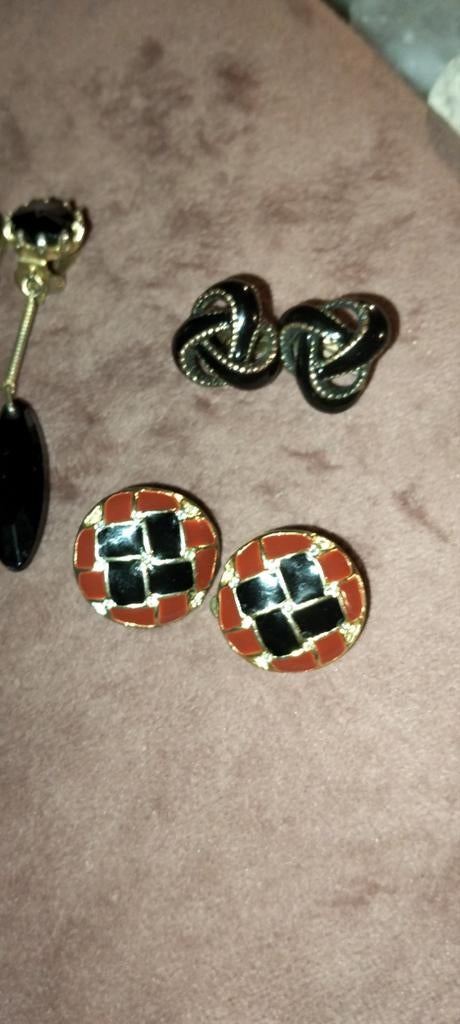 Vintage clip oorbellen, Ophalen of Verzenden, Dames