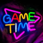 Neon LED verlichting 'Game Time' USB, Huis en Inrichting, Lampen | Wandlampen, Ophalen of Verzenden, Nieuw