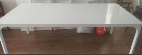 Superleuke witte houten eettafel, Huis en Inrichting, Tafels | Eettafels, Zo goed als nieuw, 50 tot 100 cm, 150 tot 200 cm, Vijf personen of meer