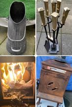 Kachels gietijzer houtkachel hardstel kolenkit accessoires, Houtkachel, Ophalen of Verzenden, Zo goed als nieuw, Vrijstaand