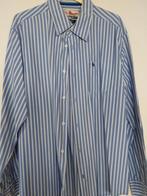 Leuk gestreept overhemd in maat L, Blauw, Republic, Zo goed als nieuw, Halswijdte 39/40 (M)