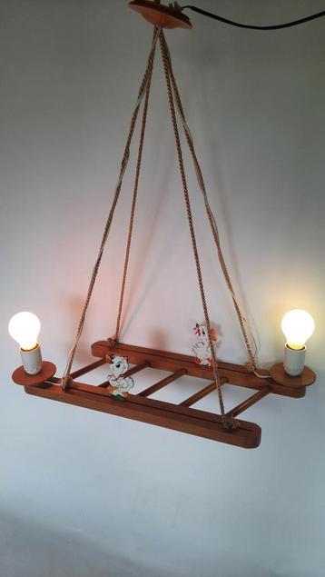 Beukenhouten hanglamp kinderkamer jr 60/70,lees beschrijving beschikbaar voor biedingen