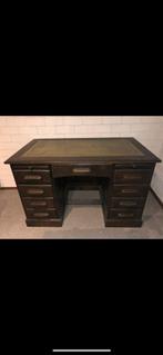 Bureau oud  met jachtgroen inleg, Antiek en Kunst, Ophalen