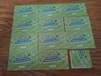 12 pakjes voetbal plaatjes van de Plus .   Ruilen ...., Ophalen, Winkel, Super of Benzinepomp, Volle spaarkaart