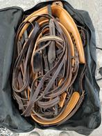 Leren mentuig bruin cognac maat Full, Dieren en Toebehoren, Paarden en Pony's | Hoofdstellen en Tuigage, Ophalen of Verzenden