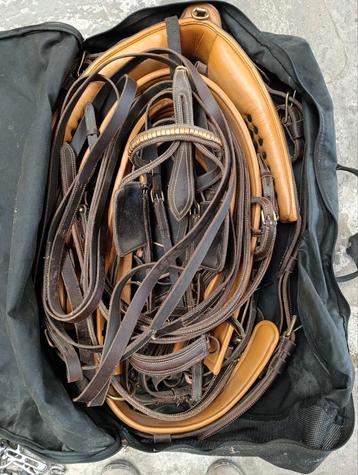 Leren mentuig bruin cognac maat Full beschikbaar voor biedingen