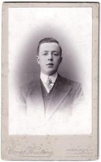 CDV - Portret Man Das Jas - Foto Henning Middelburg, Gebruikt, Foto, Ophalen of Verzenden, Voor 1940