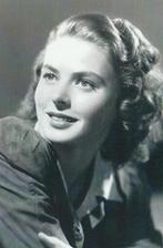 Kaart Ingrid Bergman, Verzenden, Ongelopen, Sterren en Beroemdheden