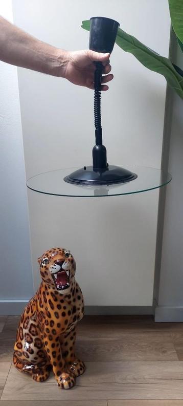 Vintage 1980s Postmodern Metal UFO Pendant Lamp by W.L.P