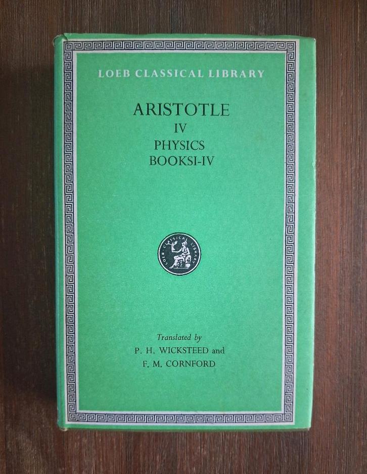 Aristoteles - Physics Books I-IV - Loeb Classical Library, Boeken, Filosofie, Gelezen, Algemeen, Ophalen of Verzenden