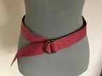 Roze, leren riem/ceintuur, Overige kleuren, 3 tot 5 cm, Echt leder, 90 tot 100 cm