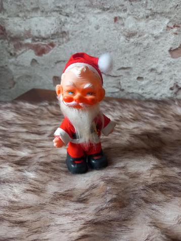 Oude vintage kerstman jaren 50  rubber beschikbaar voor biedingen