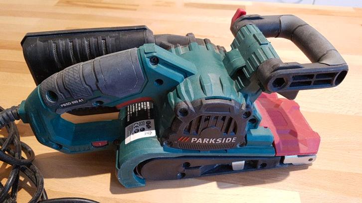 Bandschuurmachine Parkside, Doe-het-zelf en Verbouw, Gereedschap | Schuurmachines, Gebruikt, Bandschuurmachine, 600 tot 1200 watt