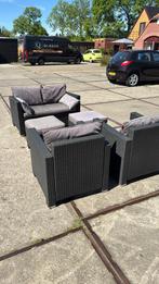 Tuinset loungeset, Ophalen of Verzenden, Gebruikt, Kunststof, Stoel
