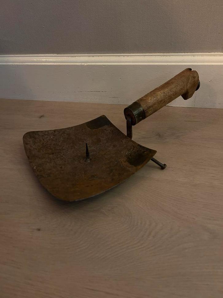 Antieke Kaarsenschep / Kandelaar, Antiek en Kunst, Antiek | Gereedschap en Instrumenten, Ophalen of Verzenden