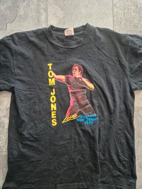 Vintage Tom Jones 1990 Tour/Concert Shirt XL, Kleding | Heren, T-shirts, Gedragen, Maat 56/58 (XL), Zwart, Ophalen of Verzenden